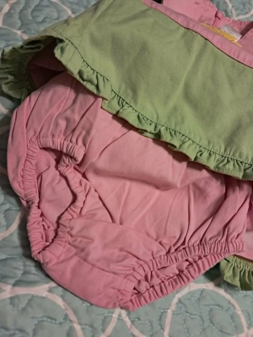 Y2K GYMBOREE JUNGLE FRIENDS 2 PIECE DRESS BLOOMERS 6-12M MTHS NWT